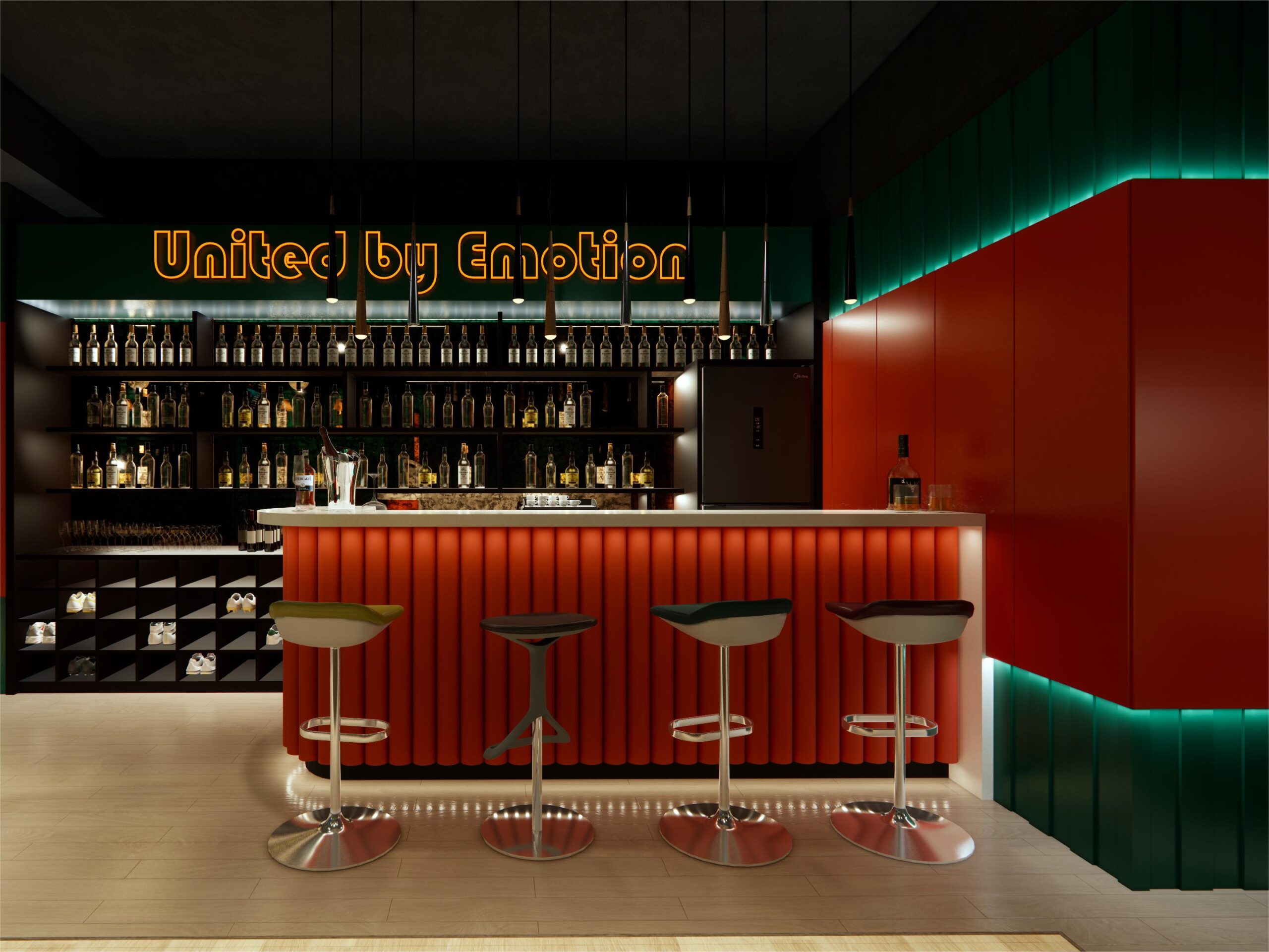 Food-and-drinks-in-a-dark-bars-with-sports